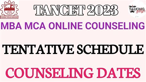 tancet 2023 counselling date